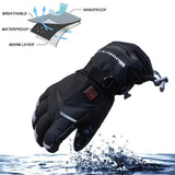 Smart Control Rechargeable Hand Warmer Winter Ski Heated Gloves