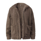 Elegant Teddy Bear Fleece Faux Fur Women's Jacket