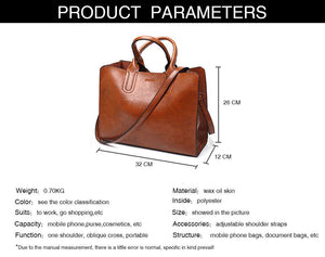 PU Leather Shoulder Bag Tote