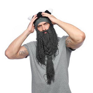 Odin Knitted Nordic Style Unisex Hats & Beard