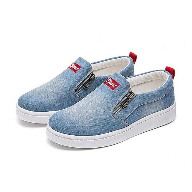 Women Denim Casual Sneakers Flat Shoes