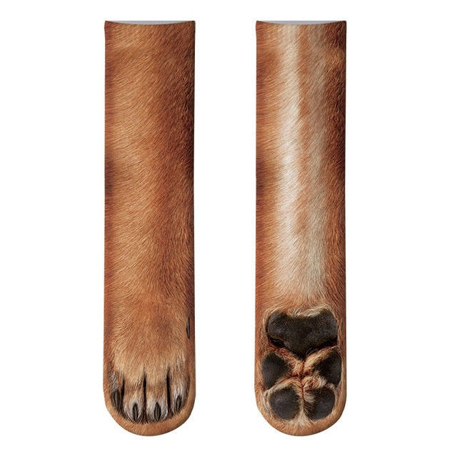 Adult Animal Paw Socks