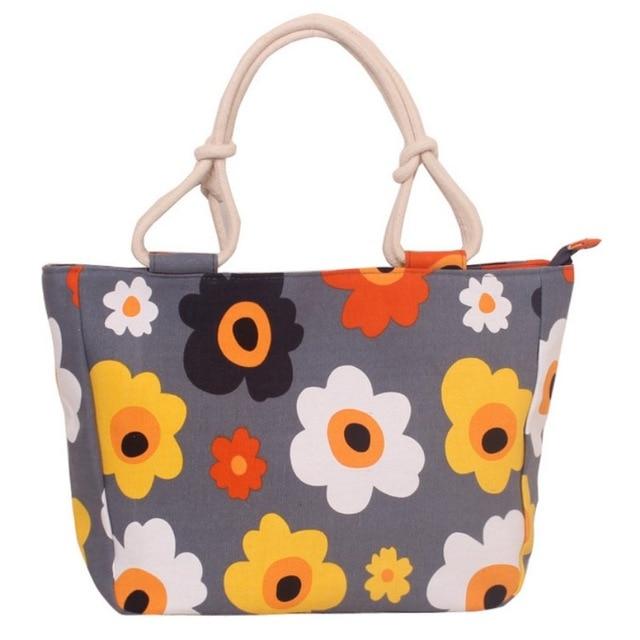 Women's Casual Printed Canvas Tote Handbag