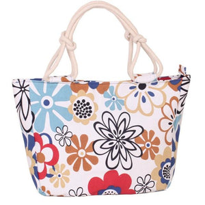 Women's Casual Printed Canvas Tote Handbag