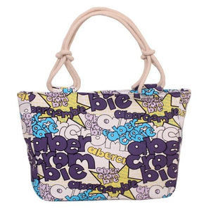 Women's Casual Printed Canvas Tote Handbag