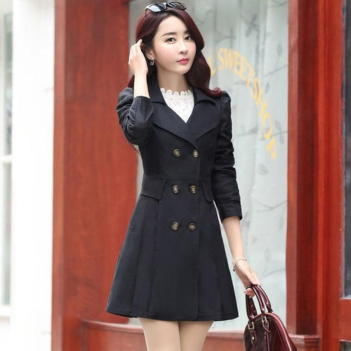 Microfiber Women's Trench Coat