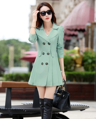 Microfiber Women's Trench Coat