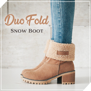 Suede Vamp Duo Fold Boots