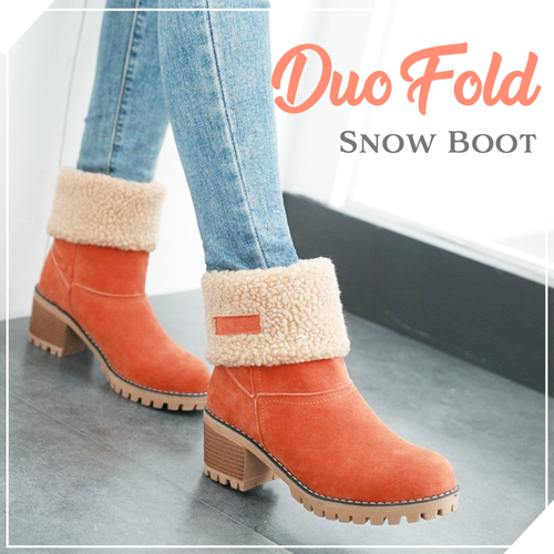 Suede Vamp Duo Fold Boots