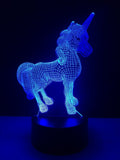 3D Color Change Unicorn LED Nightlight